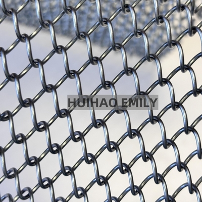 0.8mmx8mm Aluminum Alloy Metal Coil Drapery Flexible Metal Mesh Curtain