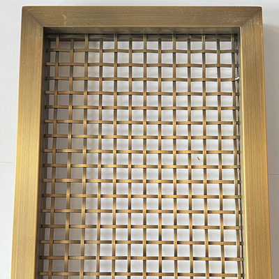 Brass Decorative Wire Mesh For Building Exterior Facades