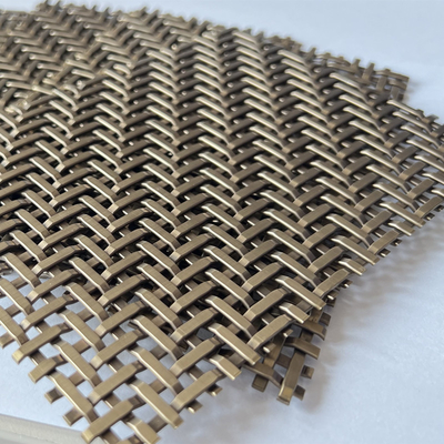 Brass Decorative Wire Mesh For Building Exterior Facades