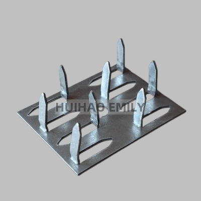 50mmx38mm Acoustical panel insulation impaling clips with 8 pins