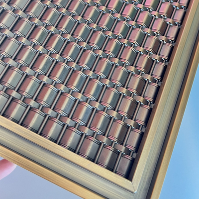 Brass Elevator Metal Mesh With Brushed Finish
