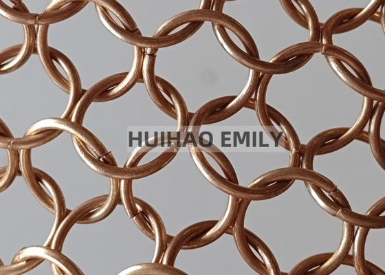 Stainless Steel Architectural Metal Mesh Drapery for Room Dividers