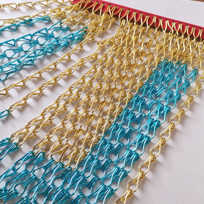 Aluminum Chain Link Mesh Curtain 16mm Decorative Wire Mesh