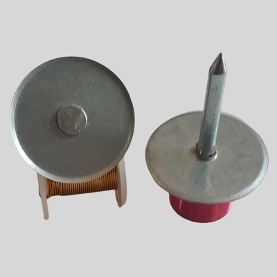 Galvanized Steel Round Base Insulation Weld Pins To Sheet Metal Of Air Duct