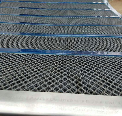 Stone Crusher Anti-Clogging Seperator Mesh, 65MN Doser Harp Self Cleaning Screen
