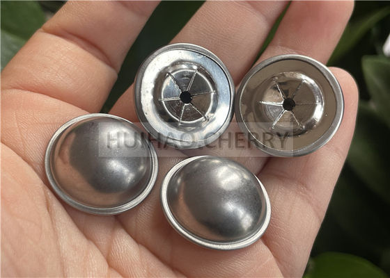 7/8" 22mm Stainless Steel Self Locking Caps 7.8mm Hieght X 22mm OD To Fasten Thermal And Acoustic Insulation Materials