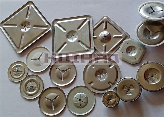 Stainless Steel Square Self Locking Washers 2-1/2" Used To Fix Insulation Pins