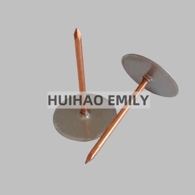 50mm Galvanized Steel Cup Head Weld Pins To Secure Insulation Inside Fabricated