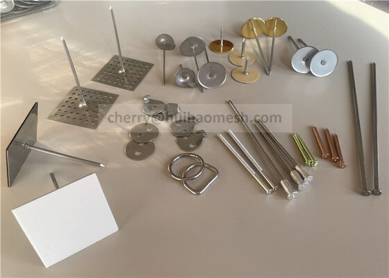 2-1/2" Stainless Steel Perforated Insulation Fixing Pins For Attaching Insulation Materials