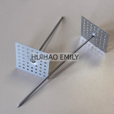 50mm Perforated base Rock Wool Fixing Insulation Pins With dome cap Washer