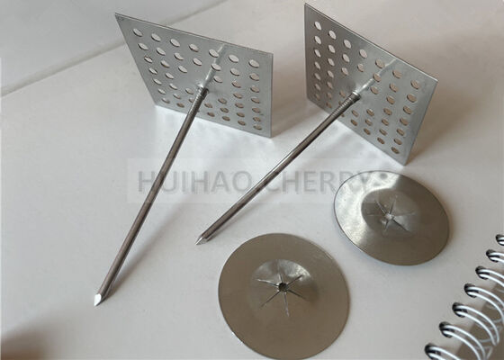 Stainless Steel Perforated Insulation Pins Used To Fix Fiberglass Or Mineral Wool Board