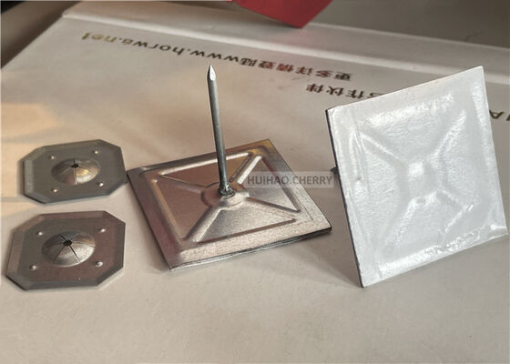 Rockwool Insulation Fixing Self Adhesive Insulation Stick Pins 12Gauge 1-1/2" With square lock washer