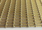 Stainless Steel Architectural Mesh Fabrics 2mm Weft Diameter Coffee Color