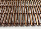Stainless Steel Architectural Mesh Fabrics 2mm Weft Diameter Coffee Color