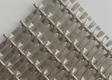 Stainless Steel Crimped Woven Wire Mesh For Curtains Cabinet Door