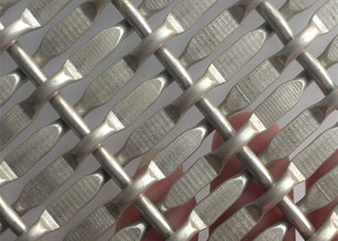 Stainless Steel Crimped Woven Wire Mesh For Curtains Cabinet Door
