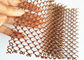 Room Divider Aluminum Coil Mesh Drapery , Metal Chain Curtains With Copper Color