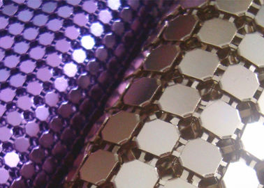Flexible Aluminum 3mm Metal Sequin Fabric For Interior Decoration