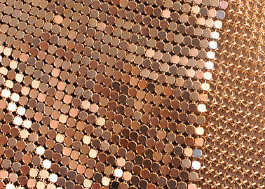 Flexible Aluminum 3mm Metal Sequin Fabric For Interior Decoration