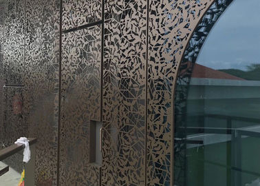 8mm Laser Cutting Metal Screen Facade For Architectural Screens Wall Panels