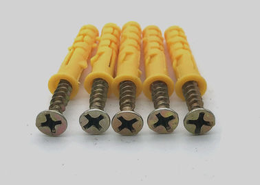 Plastic Fish - Shaped Expansion Anchor Bolt With Countersunk Head Tapping Screw