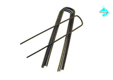 Carbon Steel Ground Grass Staple Pins， Landscape Fabrics Turf Pins 4"-14" Length