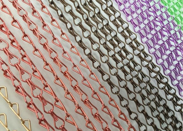 2mm Hook Link Type Metal Mesh Drapery Window Door Fly Curtain