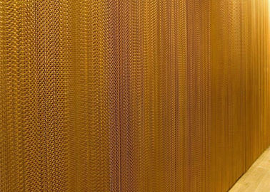 Aluminum Chain Link Ceiling Mesh Curtain with Double Hooks