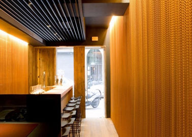 Aluminum Chain Link Ceiling Mesh Curtain with Double Hooks
