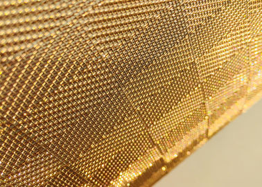 Custom Brass Wire Mesh For Retail Backdrops