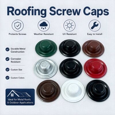 35mm Galvanized Steel Roofing Screw Cap For Roof Screws Used In Roofing Fasteners