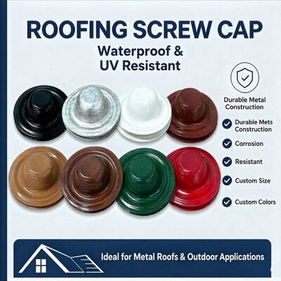 Green Color Metal Roof Screw Caps Washer Cover Corrugated Roofing Sheet Screws