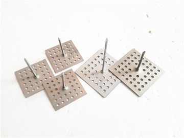 Soundproofing Work Metal Insulation Anchor Pins With Square Type Perforated Base