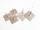 SS Perforated Base Insulation Pins , Gal Steel Square Base Insulation Hangers