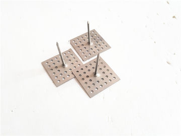 Soundproofing Work Metal Insulation Anchor Pins With Square Type Perforated Base