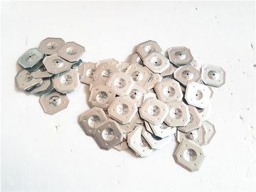 Square Metal Self Locking Washer With Beveled Edges 64x64mm For Insulation Pins