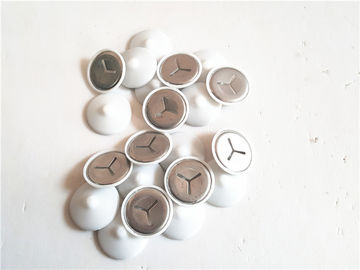 1-1/2" Diameter White Plastic Cover Self Locking Washer For BImetallic Pins