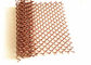 Copper Color Aperture 6mm Metal Mesh Drapery, Metal Chain Curtains Space Divider
