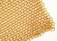 Electro Plated Gold Color Chain Mail Metal Ring Mesh Is For Decorating Ceiling LampTreatments