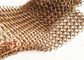 Copper Wire 1.2mm Diameter Chainmail Metal Ring Mesh For Space Divider