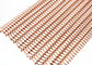 PVD Copper Color Stainless Steel Balanced Sprial Weave Mesh Curtain For Hotel