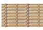 Copper Color Facade Fabric Architectural Wire Mesh Made In Aluminum Flat Wire