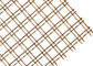 Antique Brass Architectural Woven Metal Mesh Fabric with Stainless Steel Flat Wire