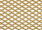 Light Brass Color Decorative Architectural Woven Mesh For Hall Screen Parition