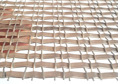 Antique Plated Stainless Steel Architectural Wire Mesh For Cabinet Window