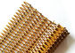 Spray Copper Color Art Spiral Expanded Metal Mesh For Partitions And Curtains