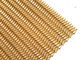 Rose Gold Transit Spiral Weave Wire Mesh For Shop Drapery Divider W1.2m X L 3m