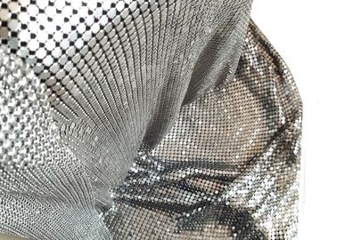 Flexible Aluminum 3mm Metal Sequin Fabric For Interior Decoration