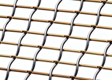 Lock Crimped Decorative Wire Mesh For Waiting Room Partition