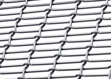 Lock Crimped Decorative Wire Mesh For Waiting Room Partition